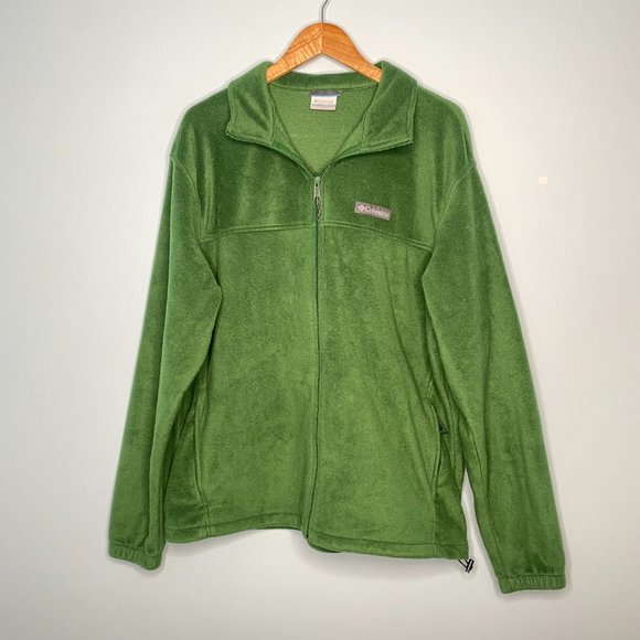 Columbia Granite Mountain Men's Full Zip Fleece Sweatshirt Jacket Green Size XL - Picture 6 of 10